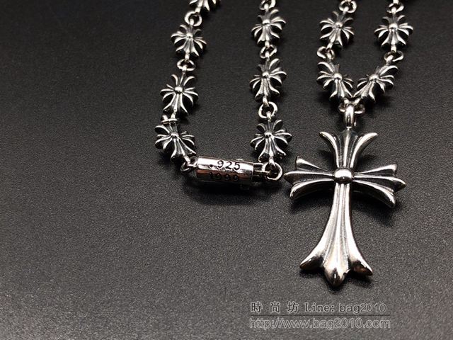 chrome hearts銀飾 克羅心小十字項鏈 克羅心純銀項鏈  gjc1542